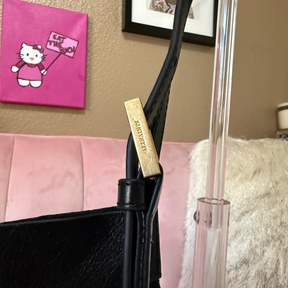 💯 Authentic ALLSAINTS Soft Black Leather Hobo. Unique, large bag!! - Picture 2 of 15